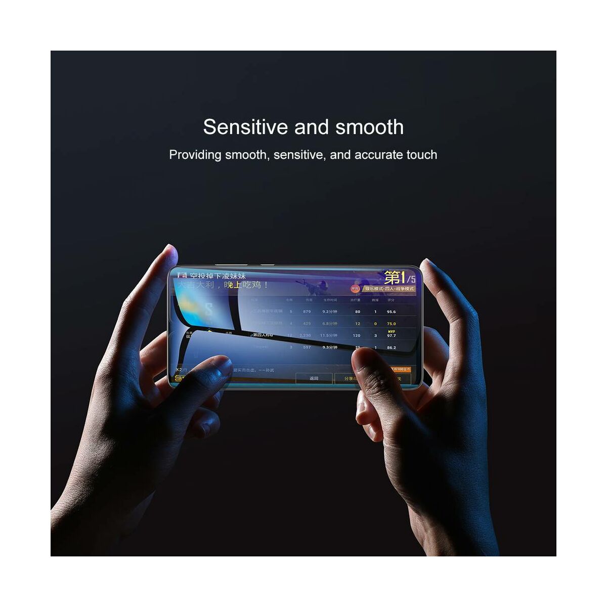 Kép 4/8 - Baseus Huawei Mate 20X 0.3 mm, edzett üveg kijelzővédő fólia, fekete (SGHWMATE20X-KA01)