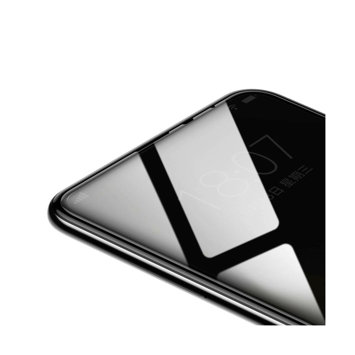 Kép 3/11 - Baseus Xiaomi Mi Mix 3 teljes felületre edzett üveg kijelzővédő fólia, fekete (SGMIMIX3-KC01)