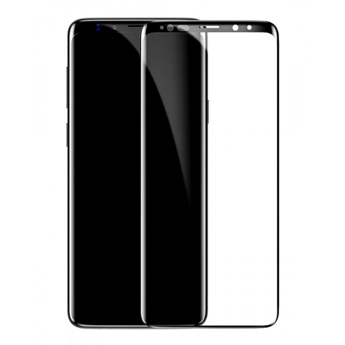 Kép 2/2 - Baseus Samsung S9 0.3 mm, teljes felületre edzett üveg kijelzővédő fólia, fekete (SGSAS9-TM01)