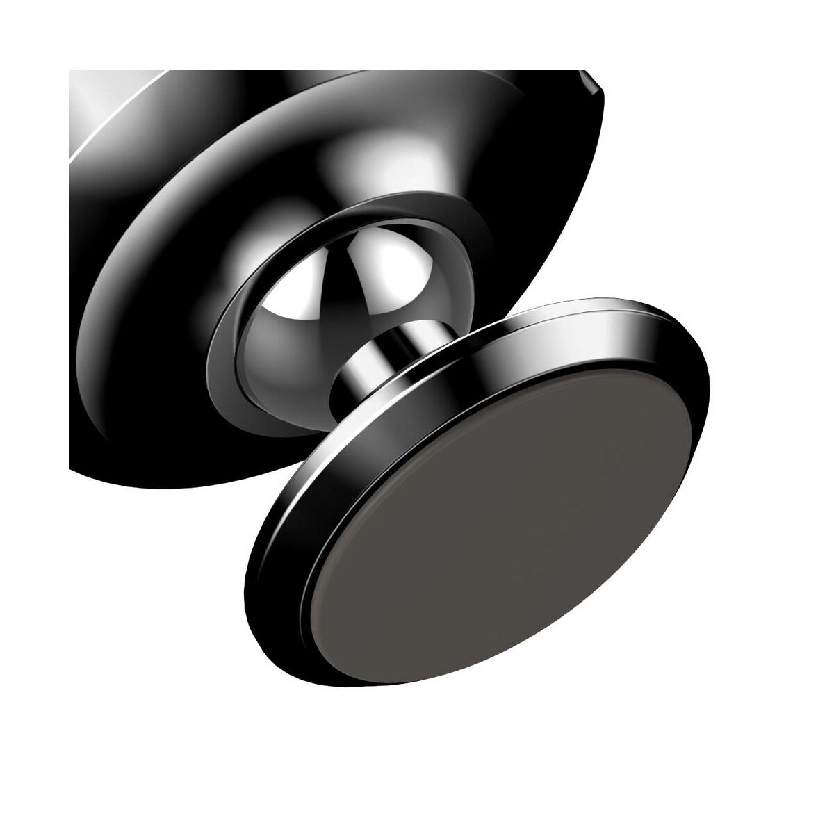 Kép 5/7 - Baseus autós telefontartó, Small Ears series mágneses, műszerfalra, fekete (SUER-B01)
