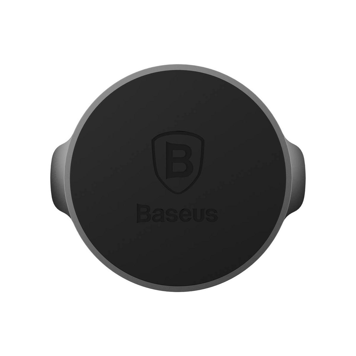 Kép 5/9 - Baseus autós telefontartó, Small Ears series mágneses, műszerfalra, fekete (SUER-C01)
