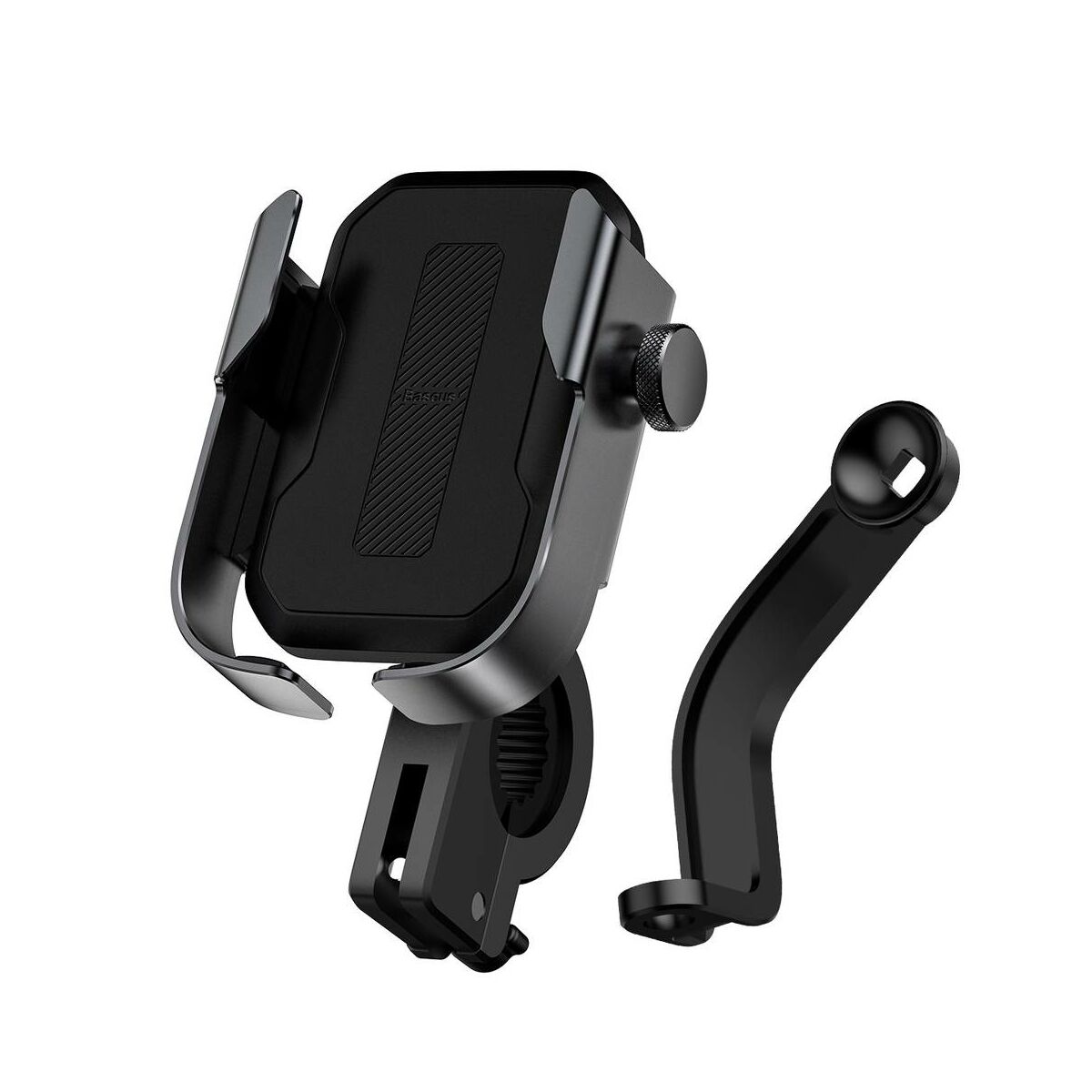 Kép 3/8 - Baseus Motorbiciklire szerelhető Armor biztonságos telefontartó (biciklire is felszerelhető), fekete (SUKJA-01)