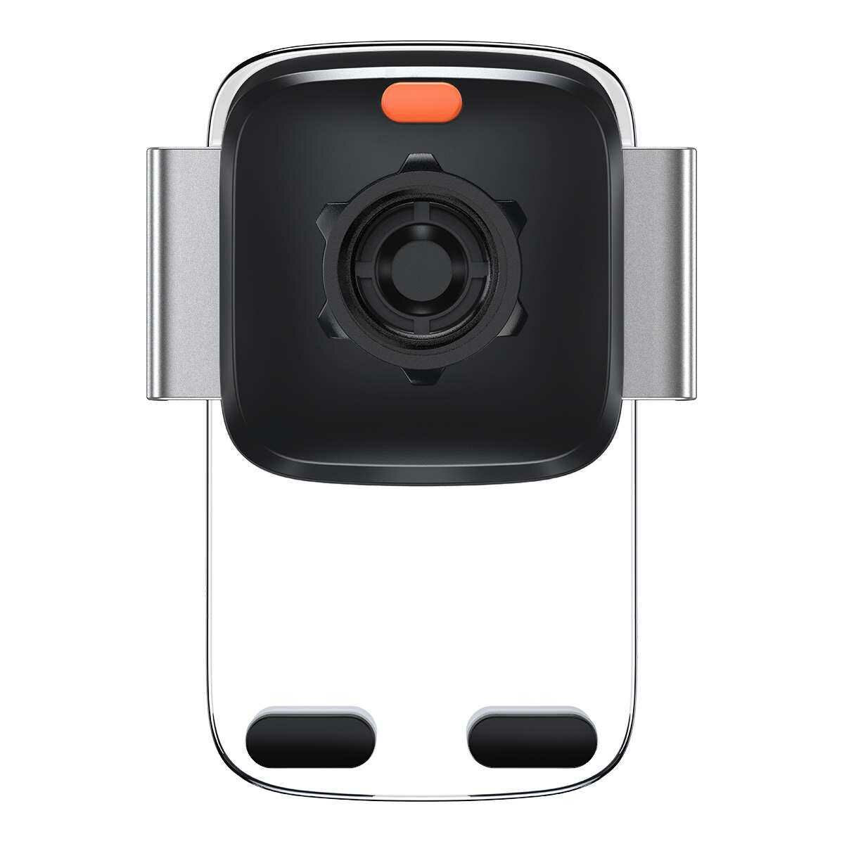 Kép 5/18 - Baseus autós telefontartó, Easy Control Clamp Holder (szellőzőrácsra szerelhető), ezüst (SUYK000112)