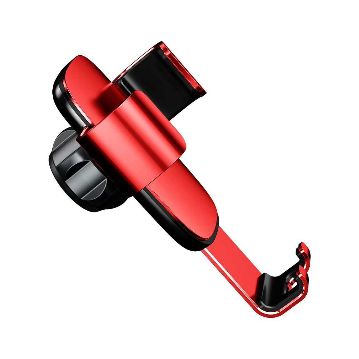 Kép 7/8 - Baseus autós telefontartó, Metal Age Gravity szellőzőrácsra, piros (SUYL-D09)