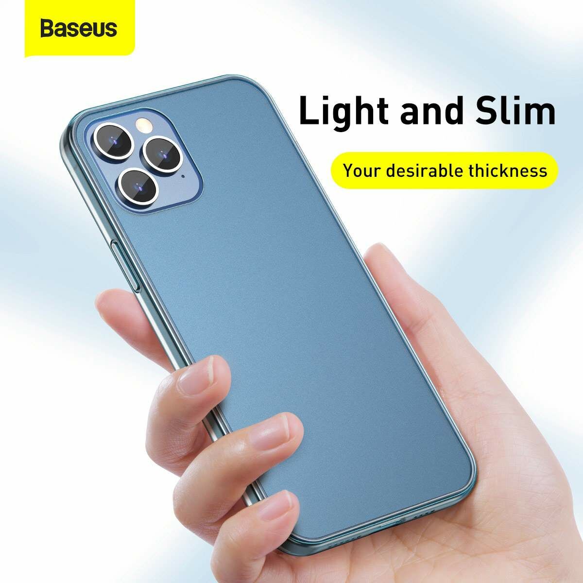 Baseus iPhone 12 mini tok, Frosted Glass, fekete (WIAPIPH54N-WS01)