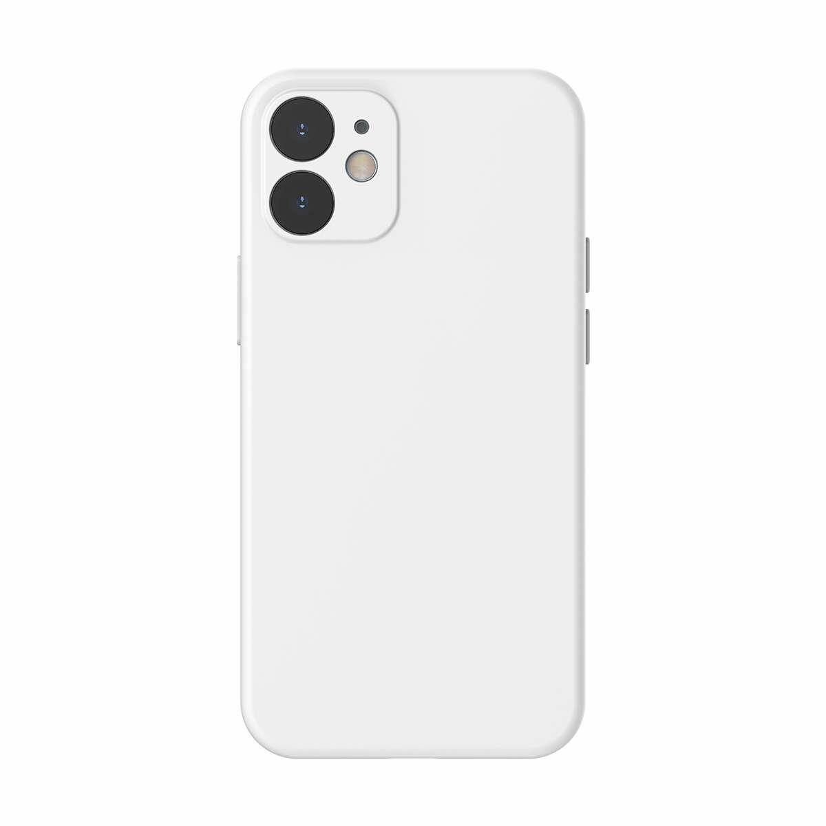Kép 2/12 - Baseus iPhone 12 mini tok, Liquid Sicila Gel, fehér (WIAPIPH54N-YT02)