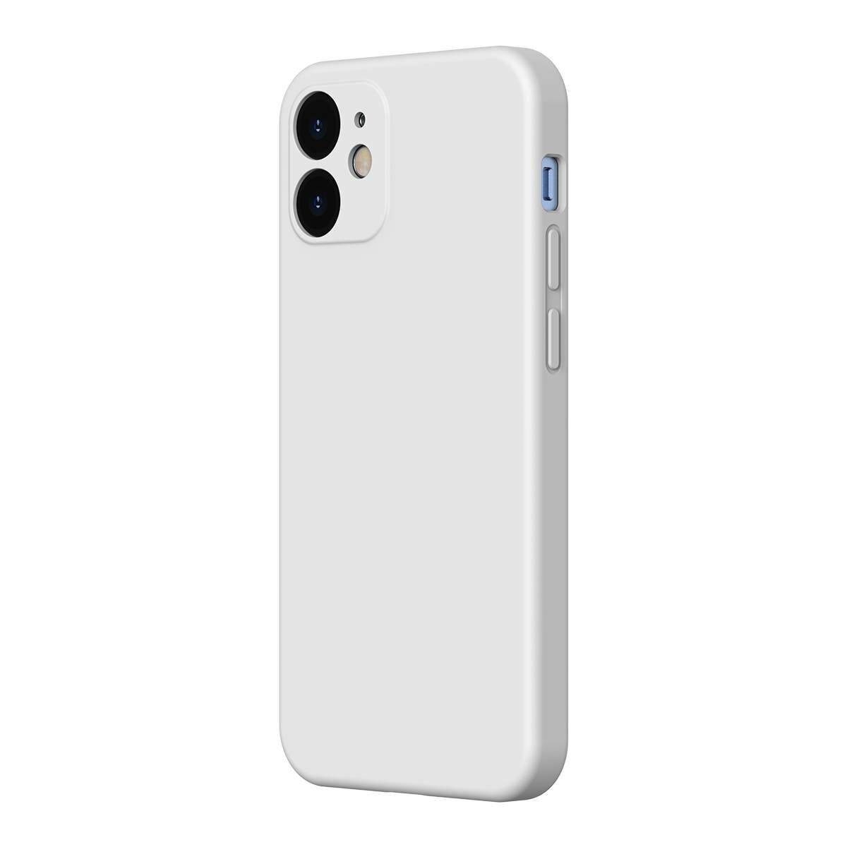 Kép 7/12 - Baseus iPhone 12 mini tok, Liquid Sicila Gel, fehér (WIAPIPH54N-YT02)