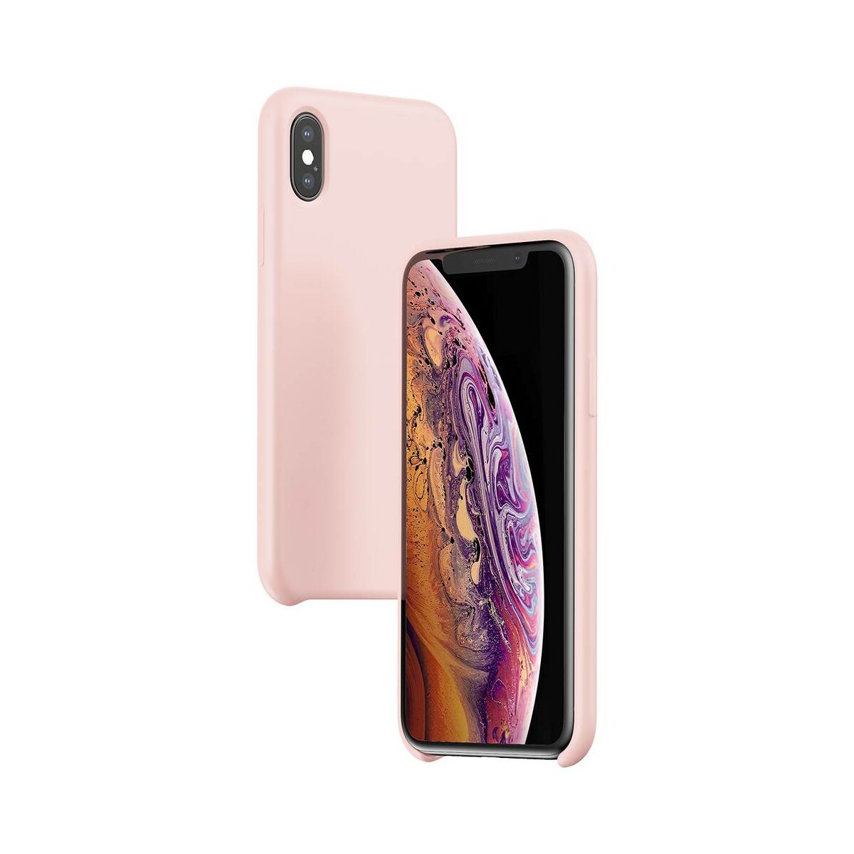 Kép 3/8 - Baseus iPhone XS tok, Original LSR, rózsaszín (WIAPIPH58-ASL04)