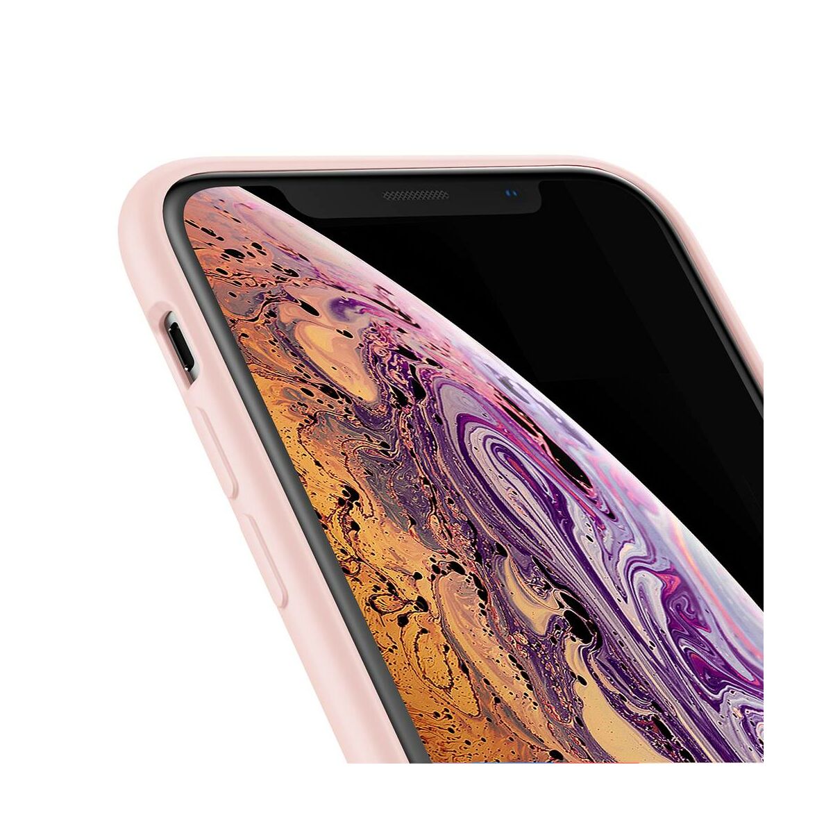 Kép 5/8 - Baseus iPhone XS tok, Original LSR, rózsaszín (WIAPIPH58-ASL04)