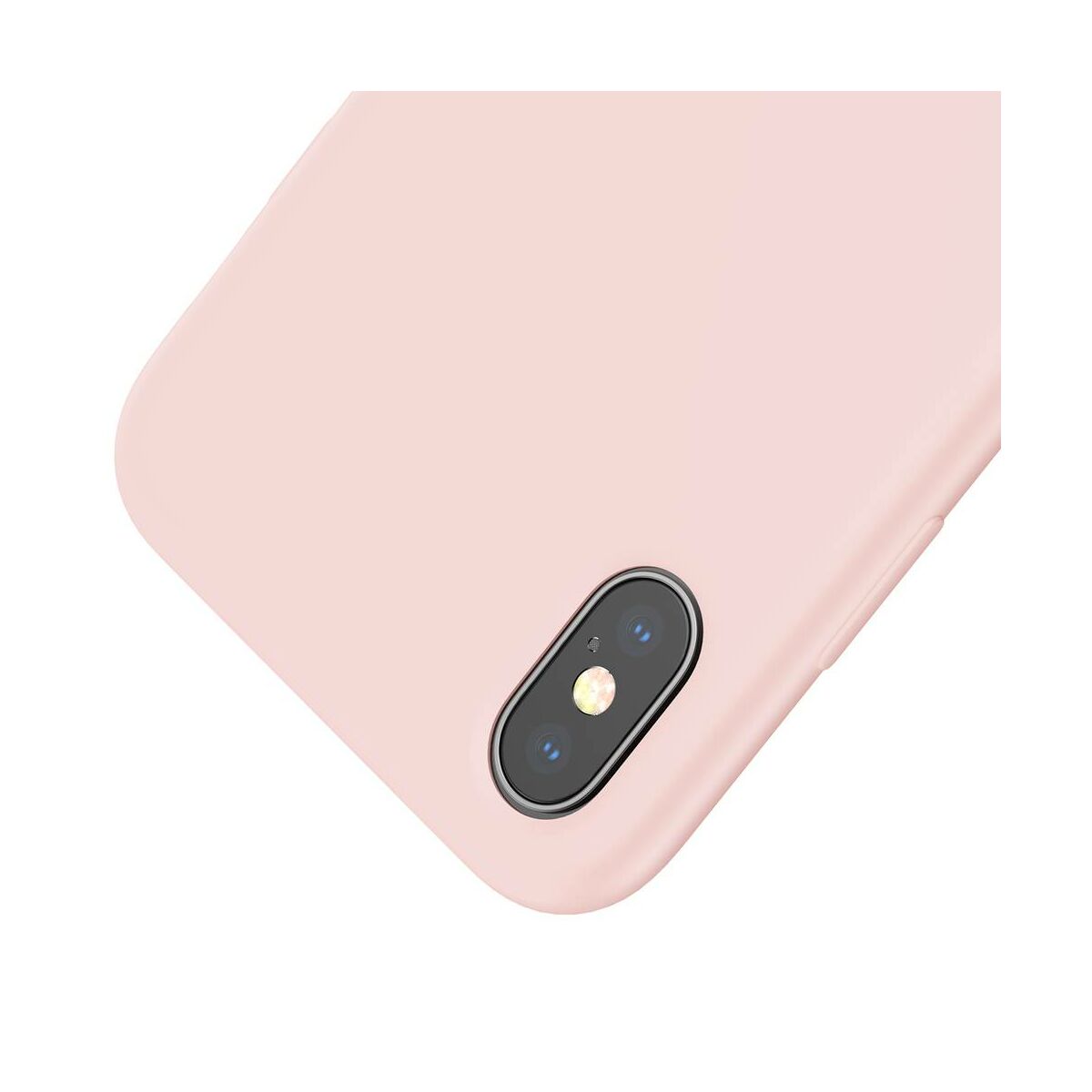 Kép 7/8 - Baseus iPhone XS tok, Original LSR, rózsaszín (WIAPIPH58-ASL04)