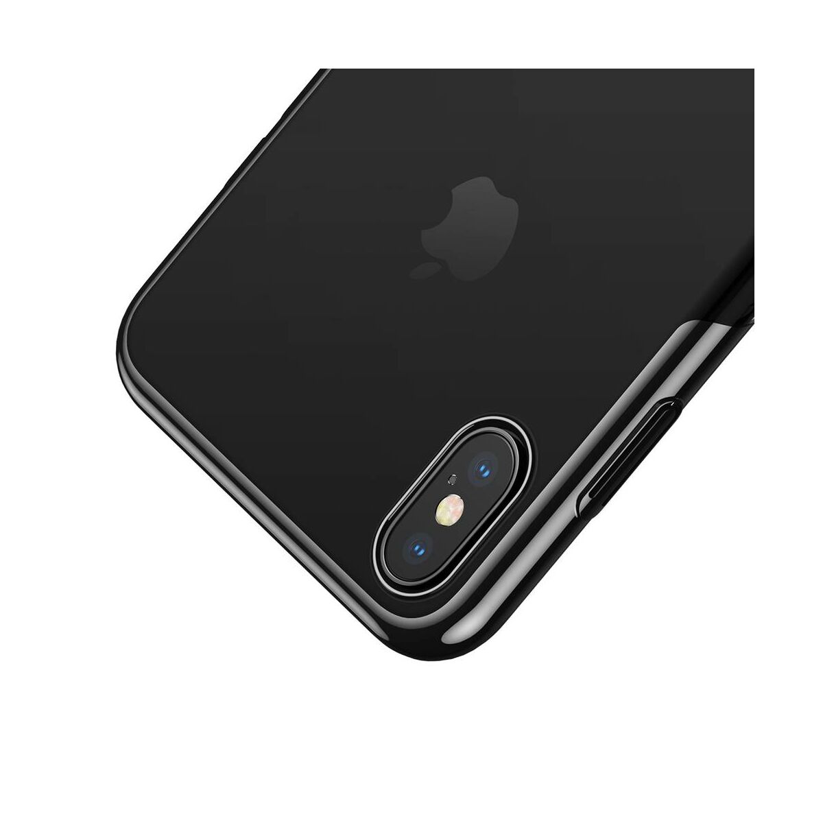 Kép 4/8 - Baseus iPhone XS tok, Glitter, fekete (WIAPIPH58-DW01)