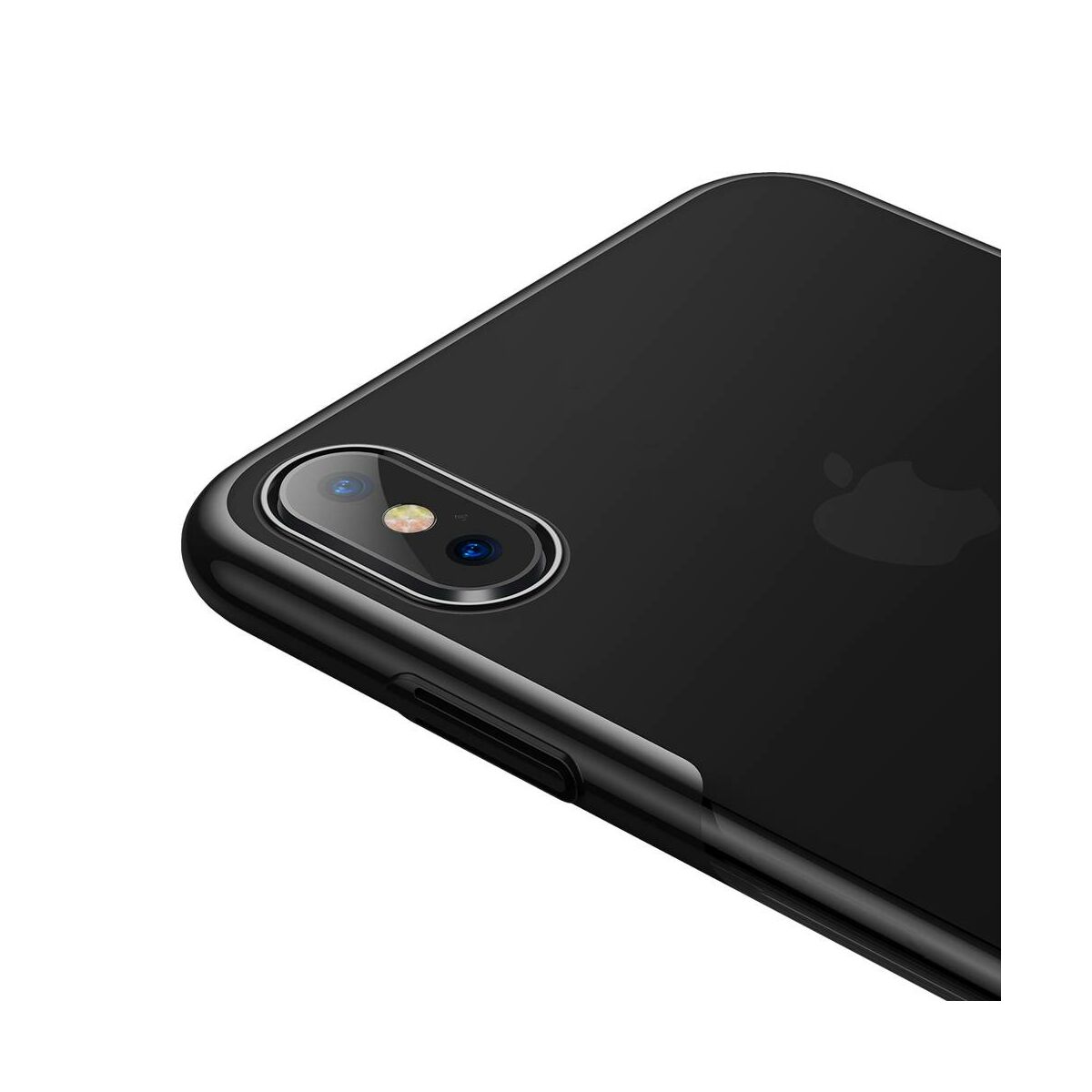 Kép 6/8 - Baseus iPhone XS tok, Glitter, fekete (WIAPIPH58-DW01)