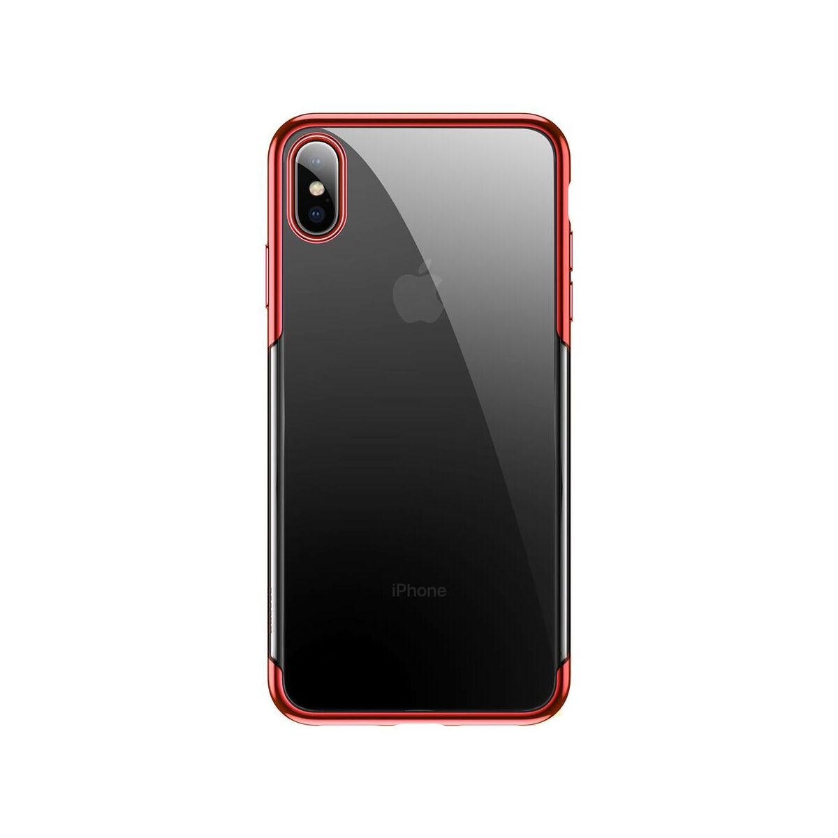 Kép 2/8 - Baseus iPhone XS tok, Glitter, piros (WIAPIPH58-DW09)