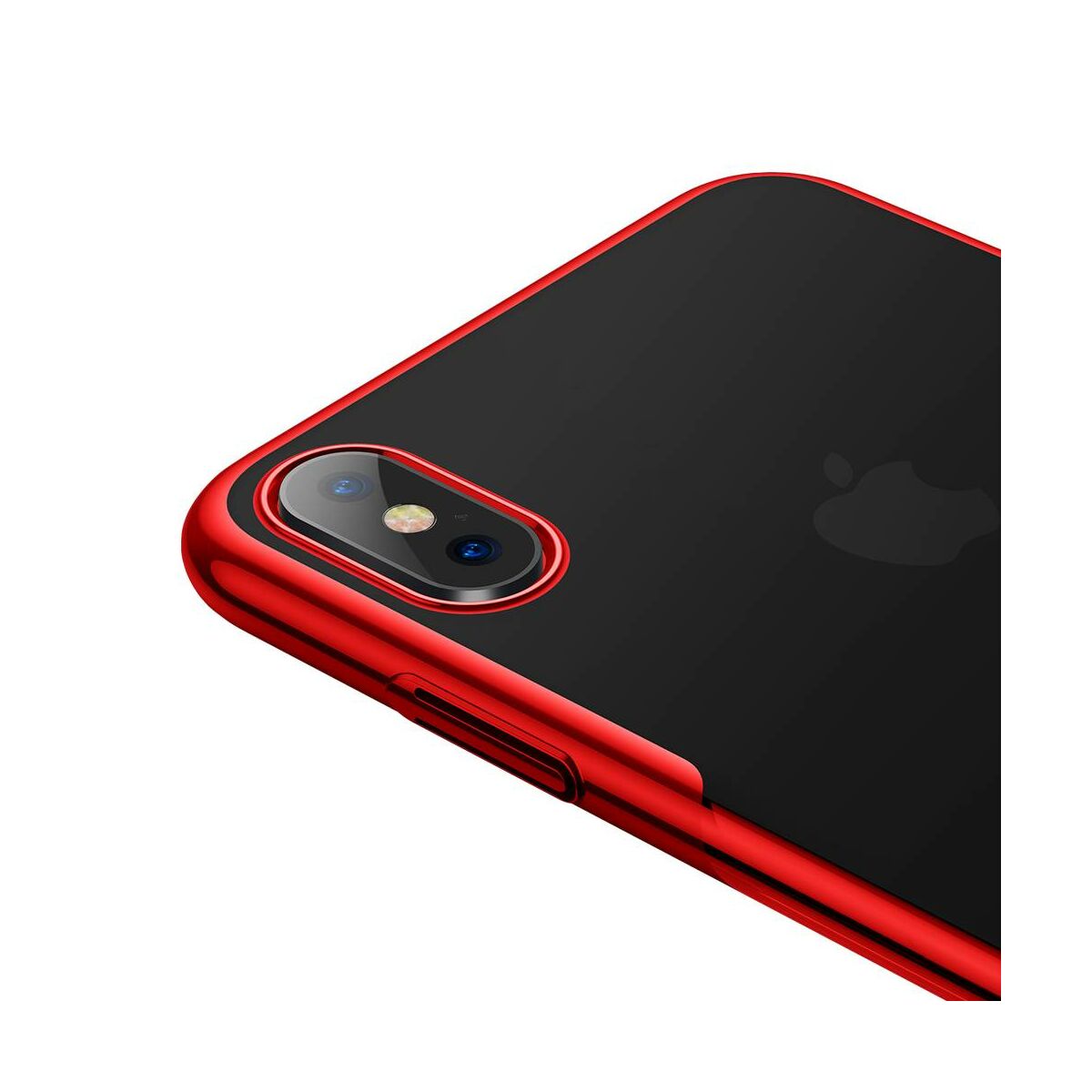 Kép 6/8 - Baseus iPhone XS tok, Glitter, piros (WIAPIPH58-DW09)
