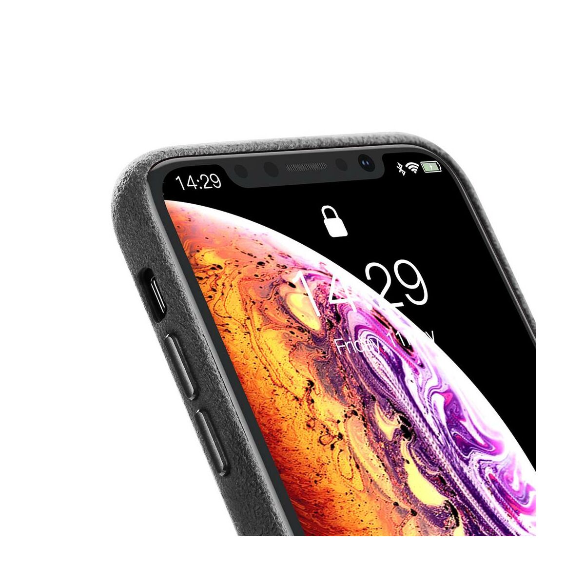 Baseus iPhone XS tok, Original Super Fiber, csúszásmentes, fekete (WIAPIPH58-YP01)