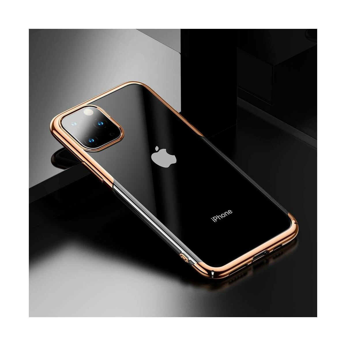 Kép 12/13 - Baseus iPhone 11 Pro tok, Glitter, arany (WIAPIPH58S-DW0V)