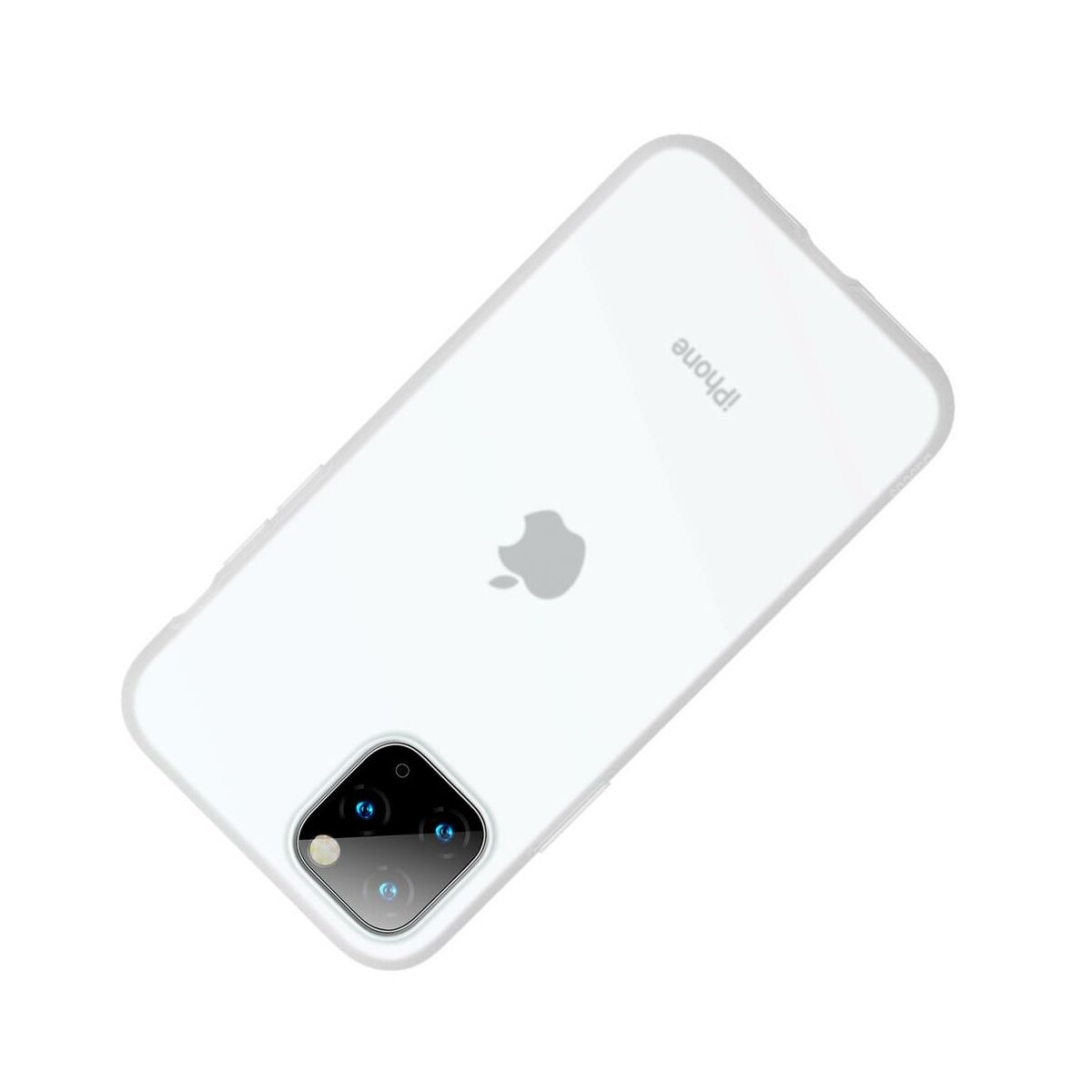 Baseus iPhone 11 Pro tok, Jelly Liquid Silica Gel Protective tok, átlátszó fehér (WIAPIPH58S-GD02