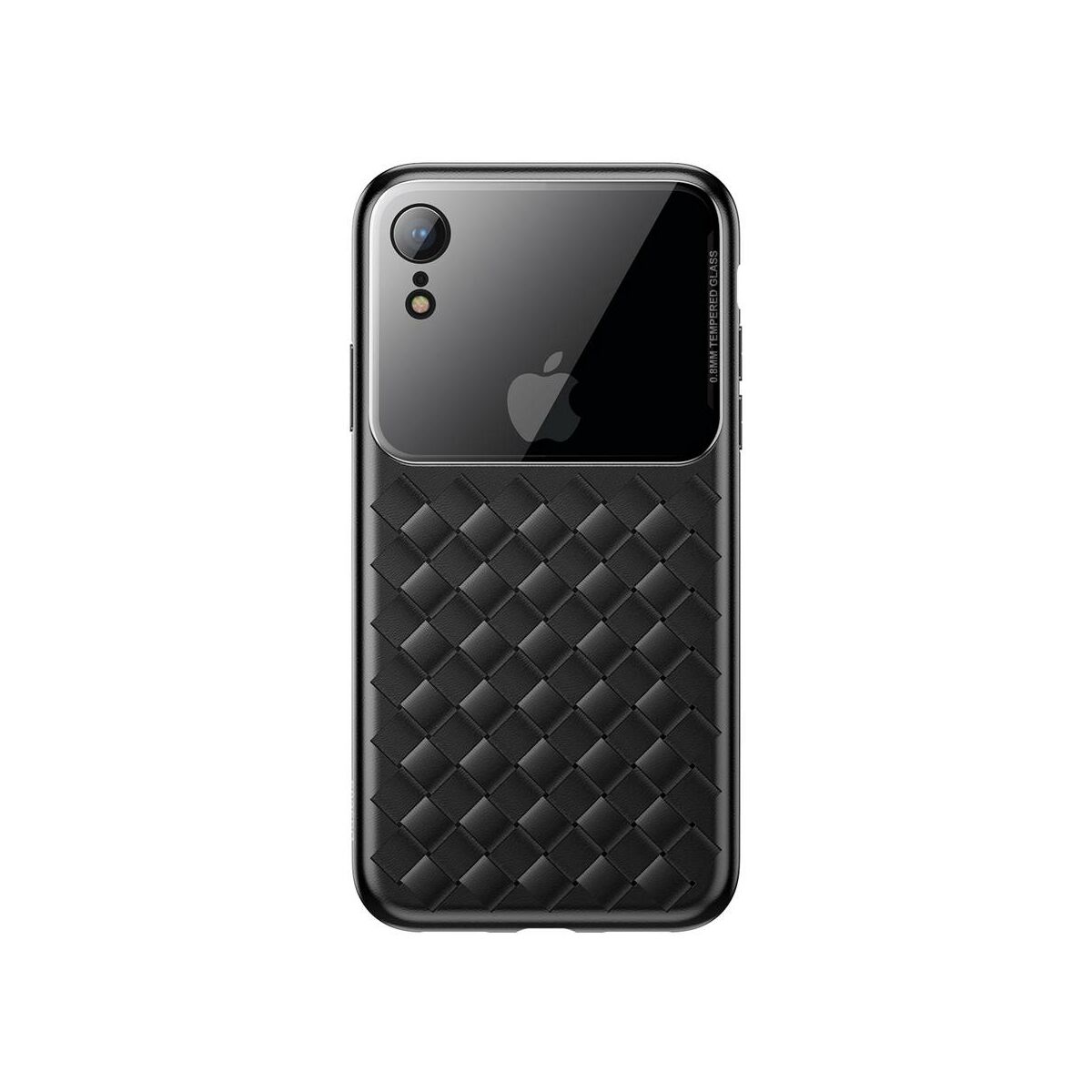 Kép 10/10 - Baseus iPhone XR üveg & tok, BV Weaving, fekete (WIAPIPH61-BL01)
