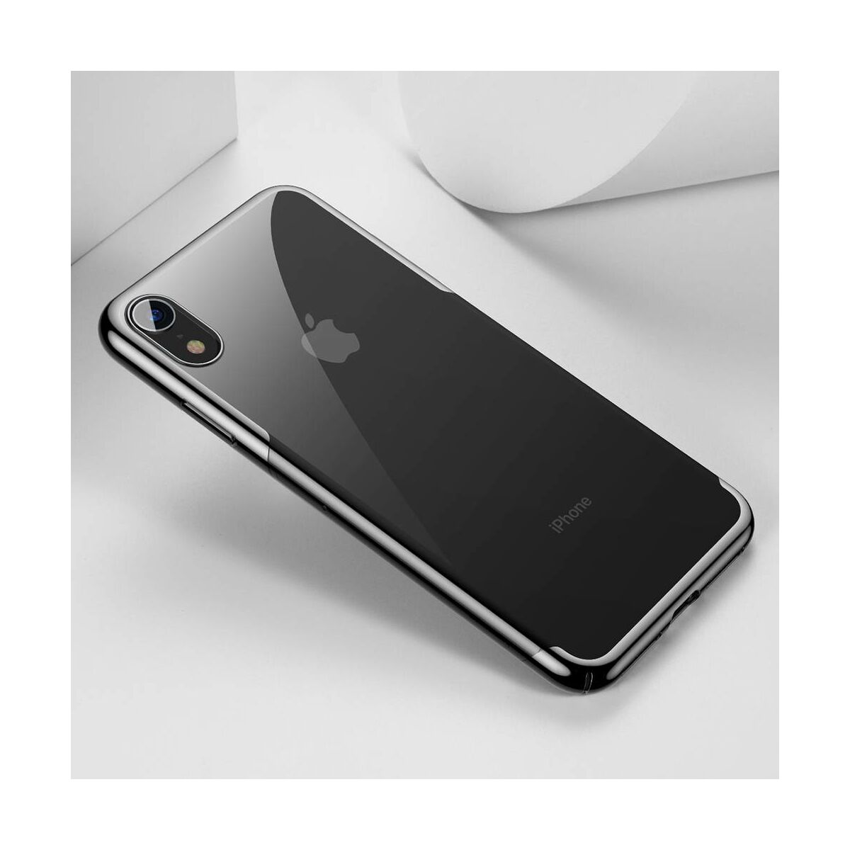 Kép 8/8 - Baseus iPhone XR tok, Glitter, fekete (WIAPIPH61-DW01)