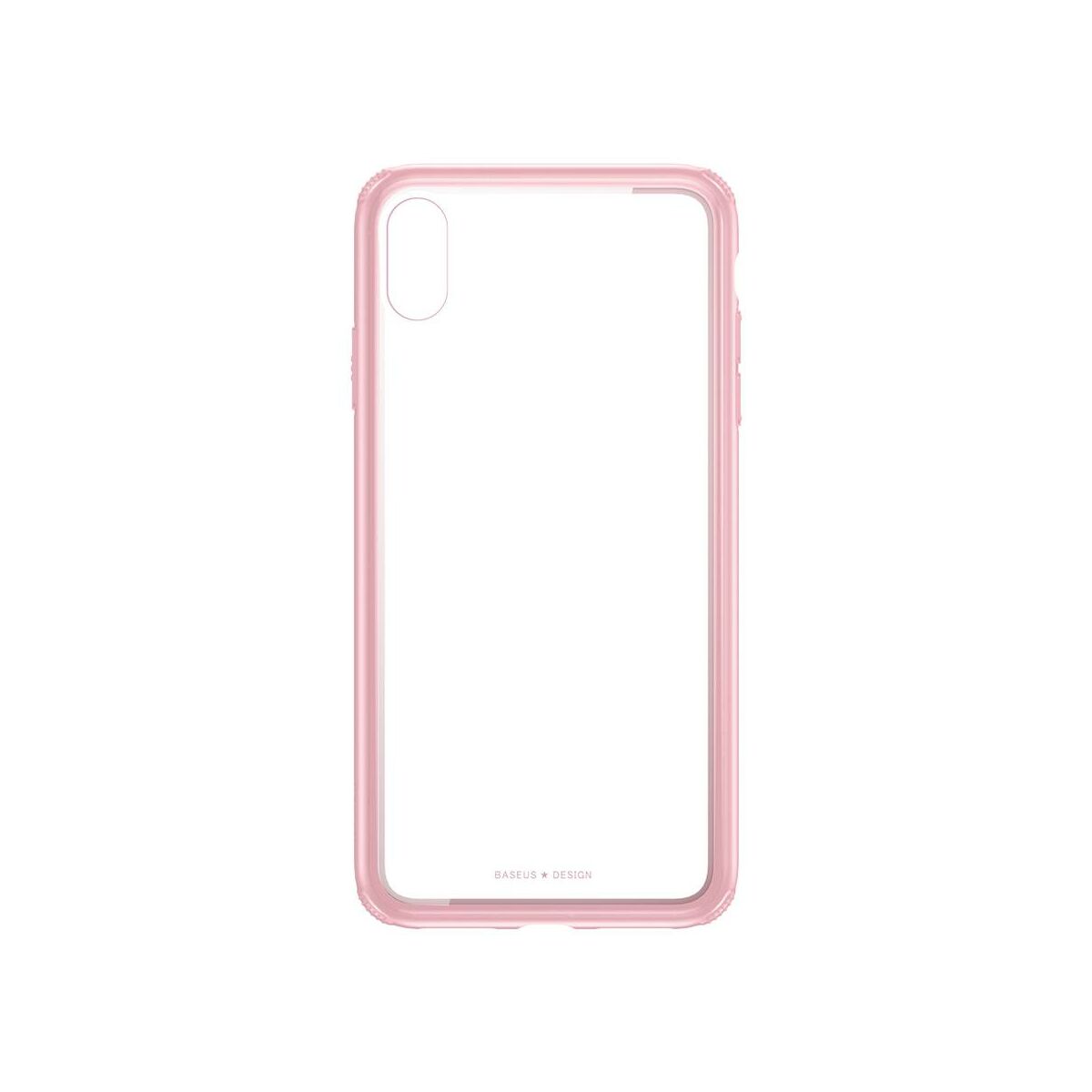 Kép 6/9 - Baseus iPhone XR tok, átlátszó, oldalkerettel, rózsaszín (WIAPIPH61-YS04)