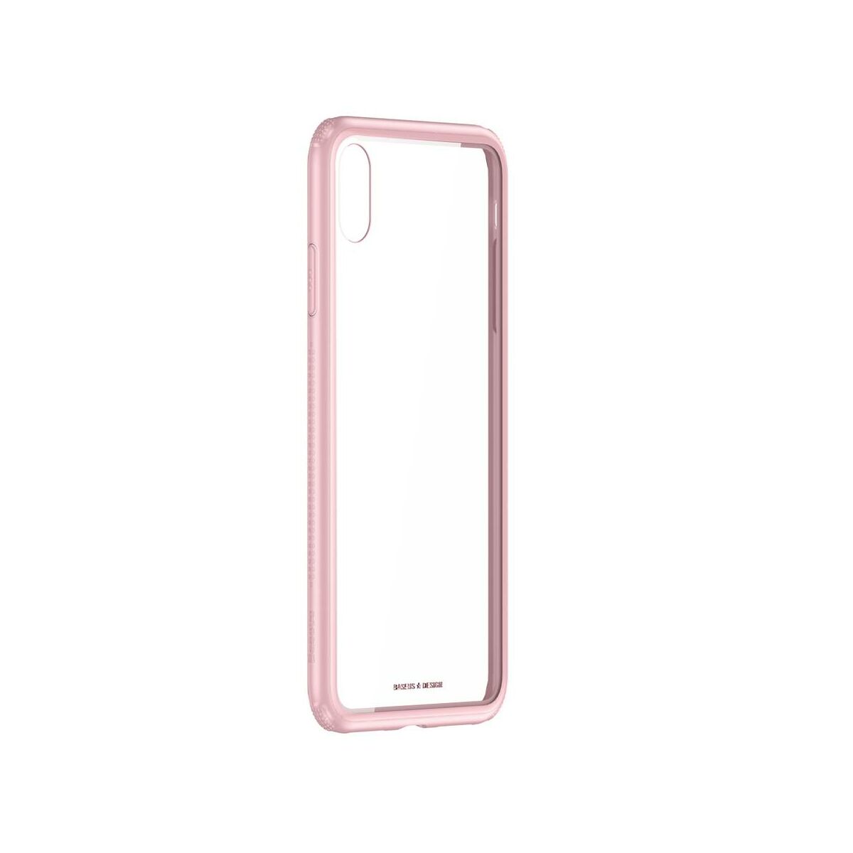 Kép 7/9 - Baseus iPhone XR tok, átlátszó, oldalkerettel, rózsaszín (WIAPIPH61-YS04)