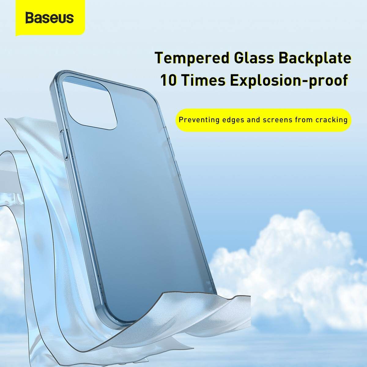 Kép 4/11 - Baseus iPhone 12/12 Pro tok, Frosted Glass, fehér (WIAPIPH61P-WS02)