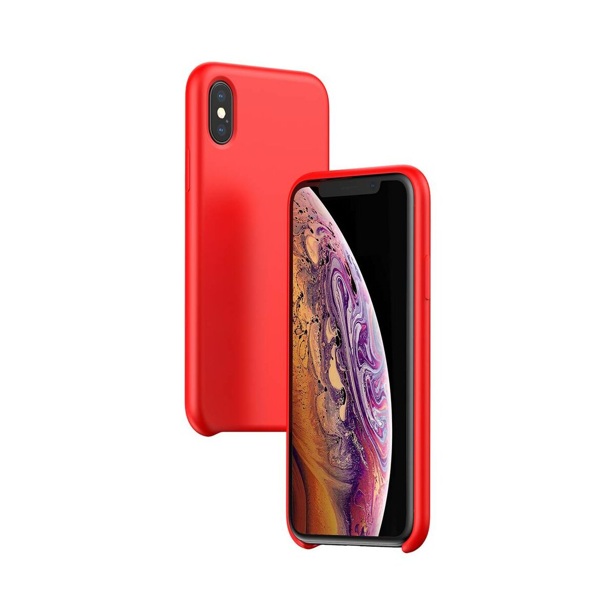 Kép 3/8 - Baseus iPhone XS Max tok, Original LSR, piros (WIAPIPH65-ASL09)