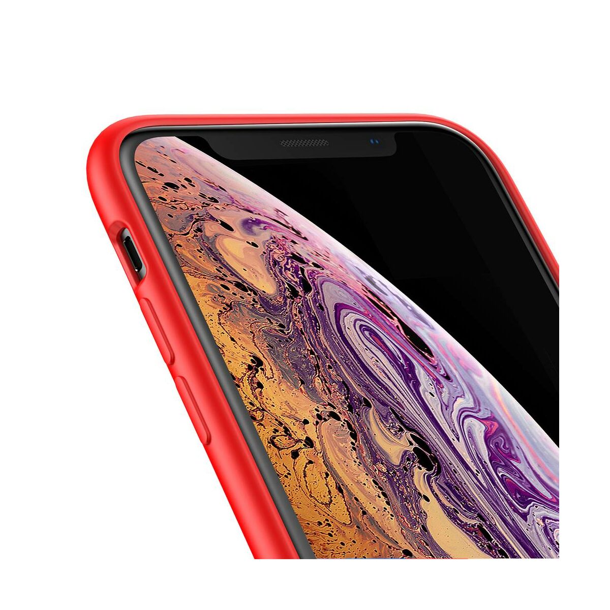 Kép 7/8 - Baseus iPhone XS Max tok, Original LSR, piros (WIAPIPH65-ASL09)