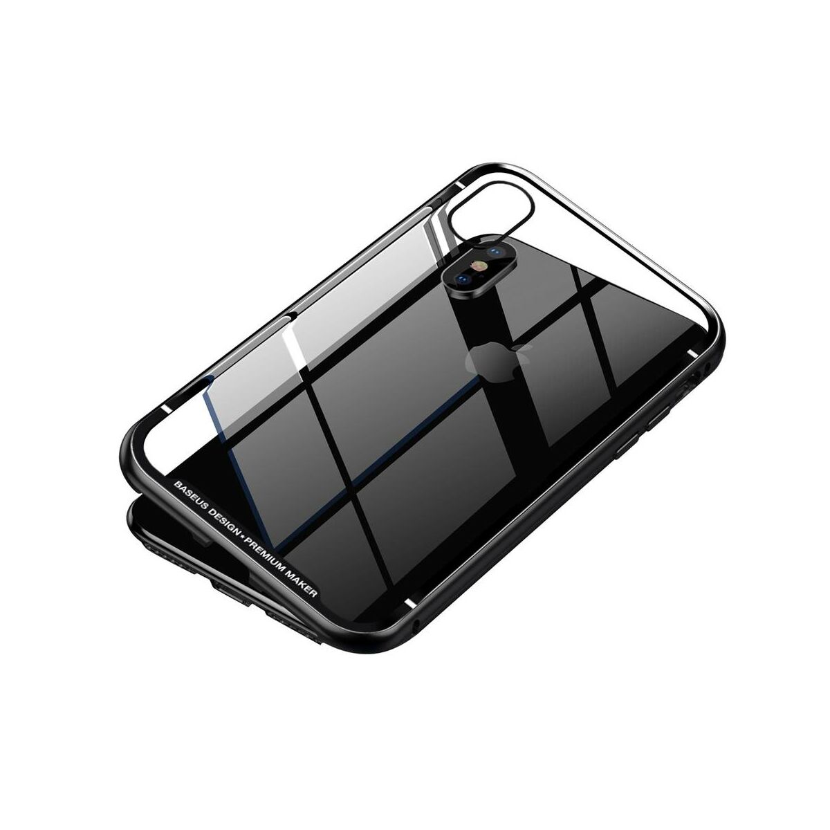 Kép 2/9 - Baseus iPhone XS Max tok, Magnetite hardware, mágneses, fekete (WIAPIPH65-CS01)