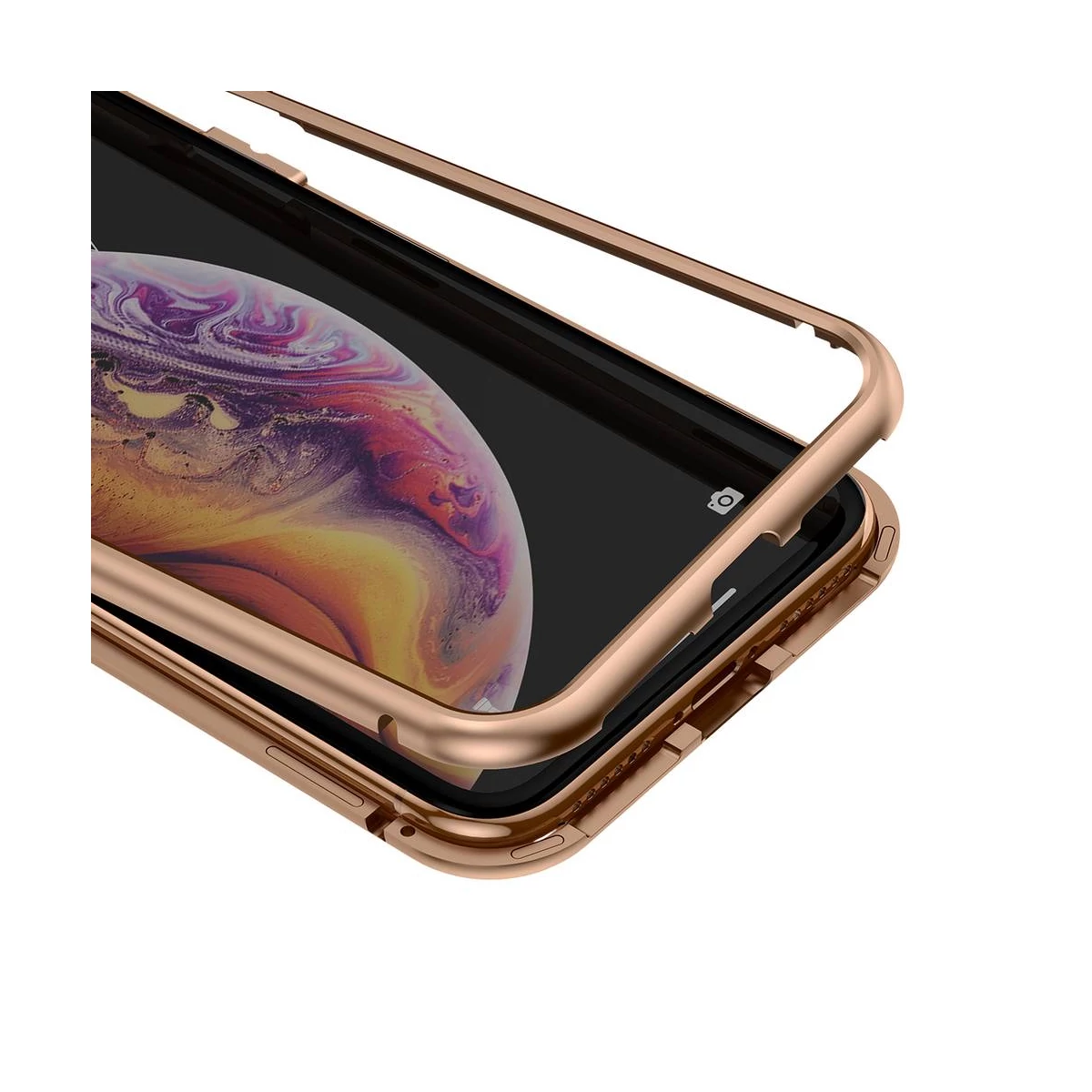 Kép 5/9 - Baseus iPhone XS Max tok, Magnetite hardware, mágneses, arany (WIAPIPH65-CS0V)