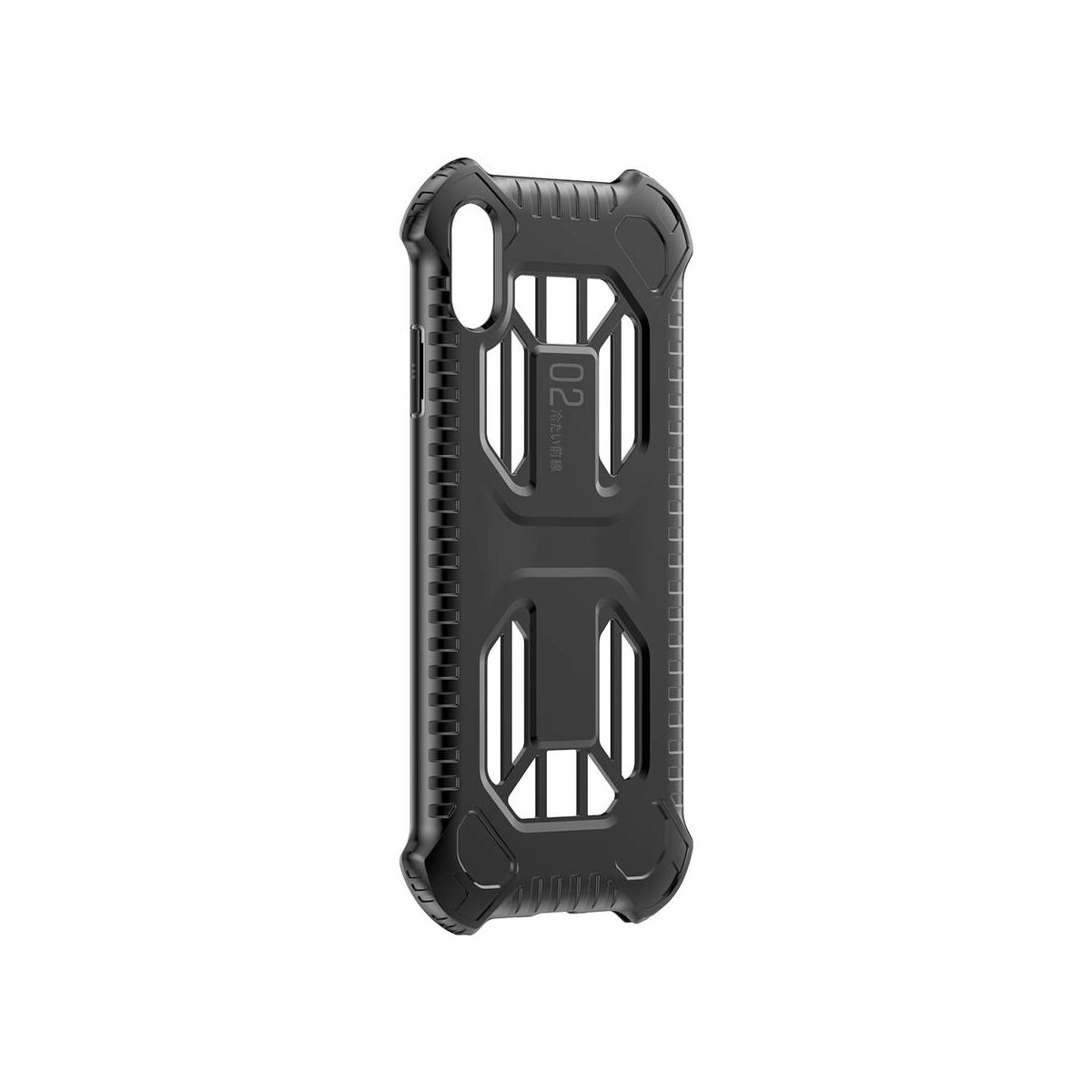 Kép 3/8 - Baseus iPhone XS Max tok, Michelin védőburkolat, fekete (WIAPIPH65-LF01)