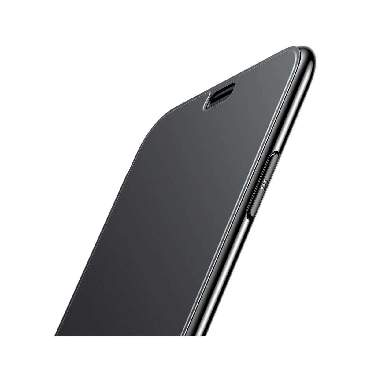 Kép 5/8 - Baseus iPhone XS Max tok, Touchable kihajtható, érintőfelületű flip tok, fekete (WIAPIPH65-TS01)