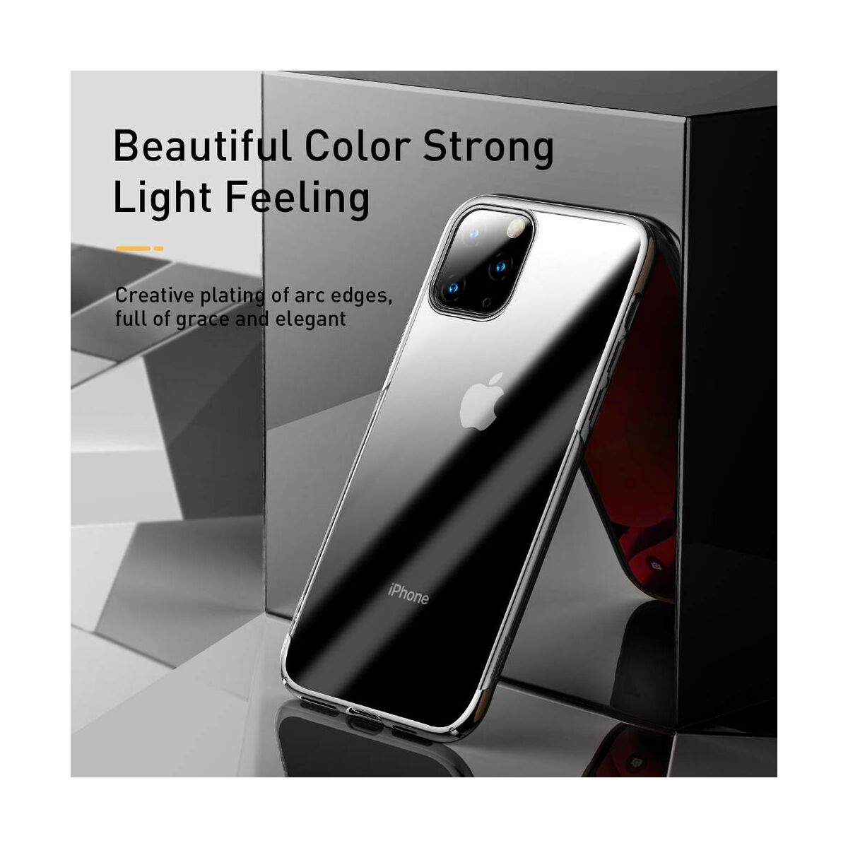 Baseus iPhone 11 Pro Max tok, Glitter, ezüst (WIAPIPH65S-DW0S)