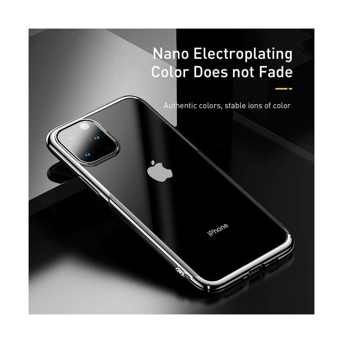 Baseus iPhone 11 Pro Max tok, Glitter, ezüst (WIAPIPH65S-DW0S)