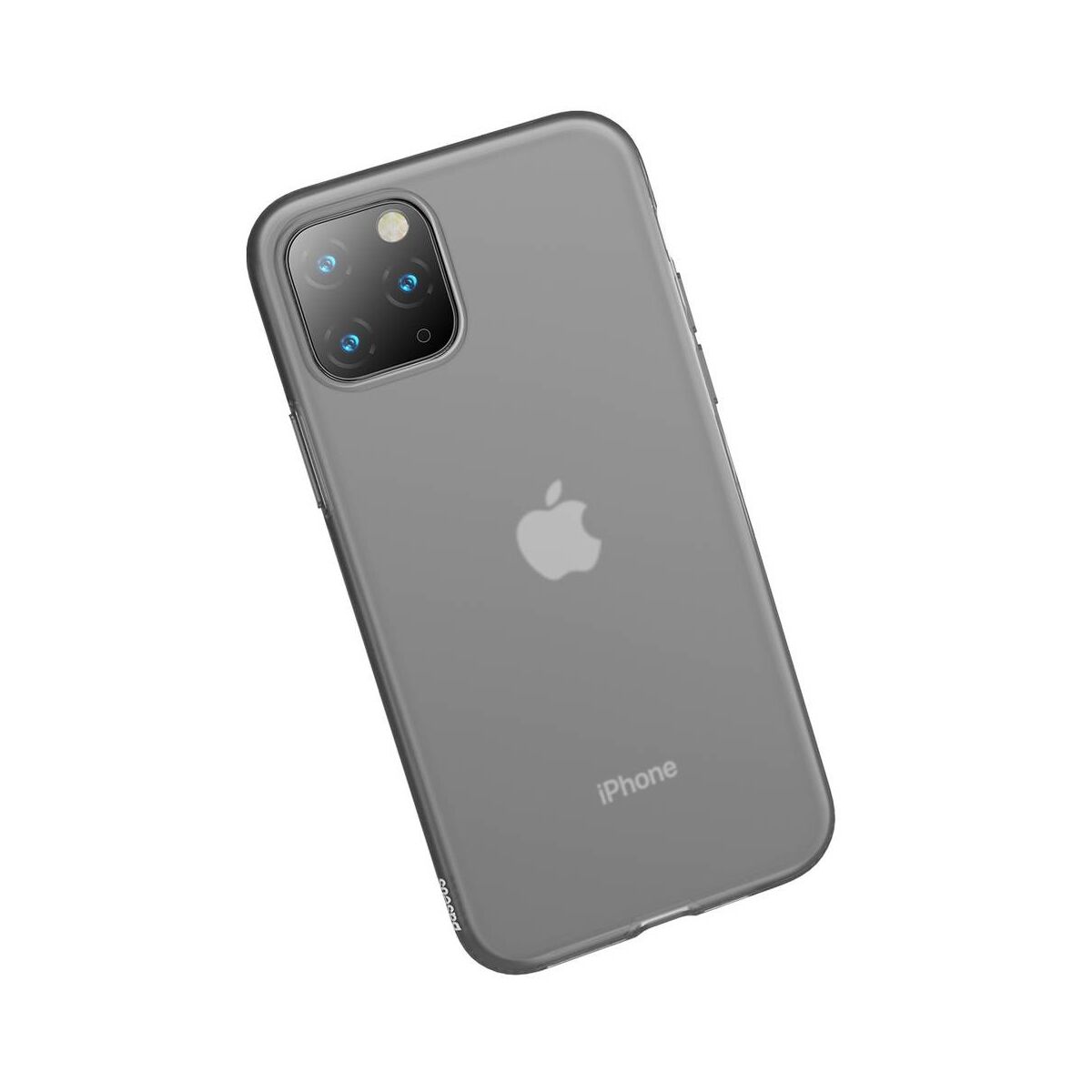 Kép 5/12 - Baseus iPhone 11 Pro Max tok, Jelly Liquid Silica Gel Protective, átlátszó fekete (WIAPIPH65S-GD01)