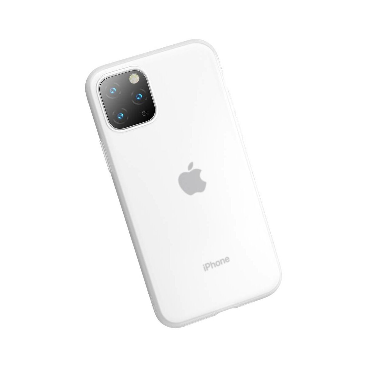 Kép 6/13 - Baseus iPhone 11 Pro Max tok, Jelly Liquid Silica Gel Protective, átlátszó fehér (WIAPIPH65S-GD02)