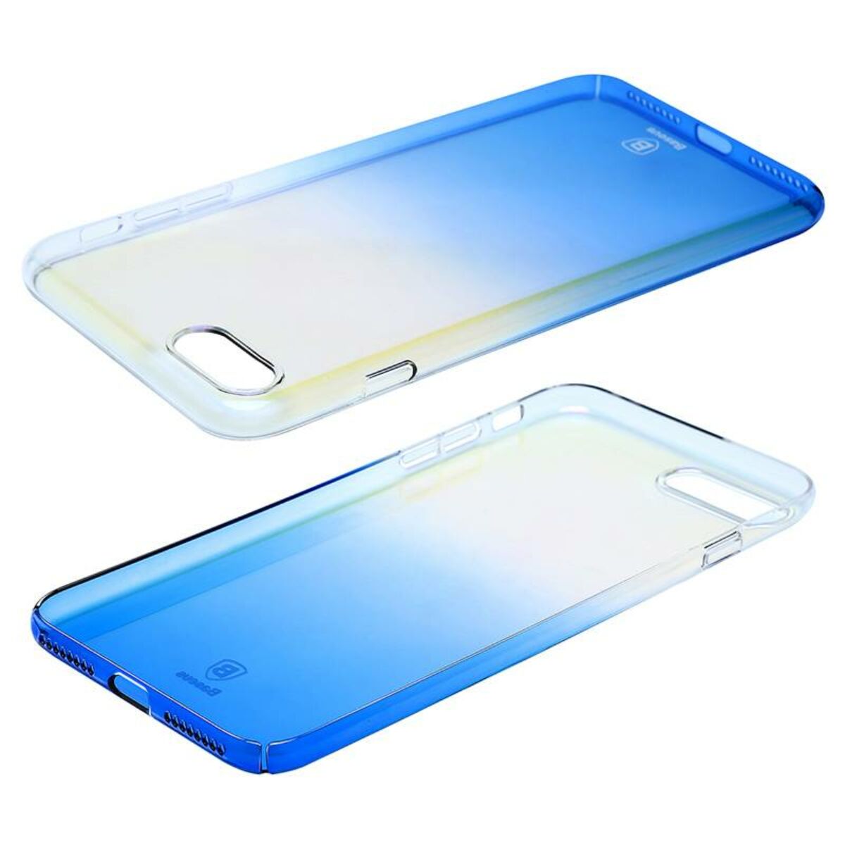 Kép 3/4 - Baseus iPhone 8/7 Plus tok, Glaze, kék (WIAPIPH7P-GC03)