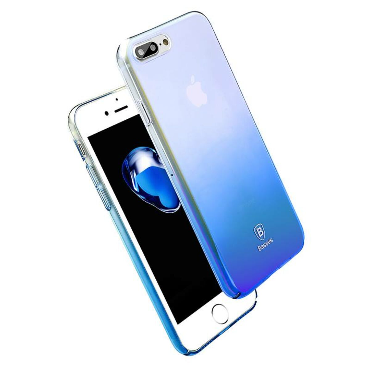 Kép 4/4 - Baseus iPhone 8/7 Plus tok, Glaze, kék (WIAPIPH7P-GC03)