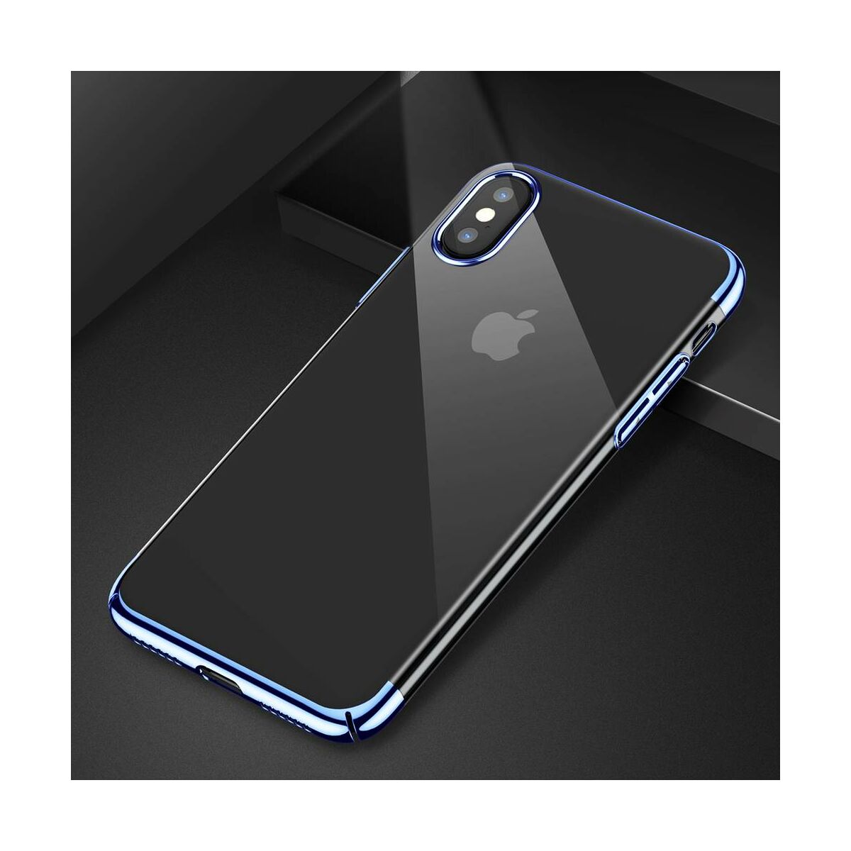 Baseus iPhone X/XS tok, Glitter, kék (WIAPIPHX-DW03)