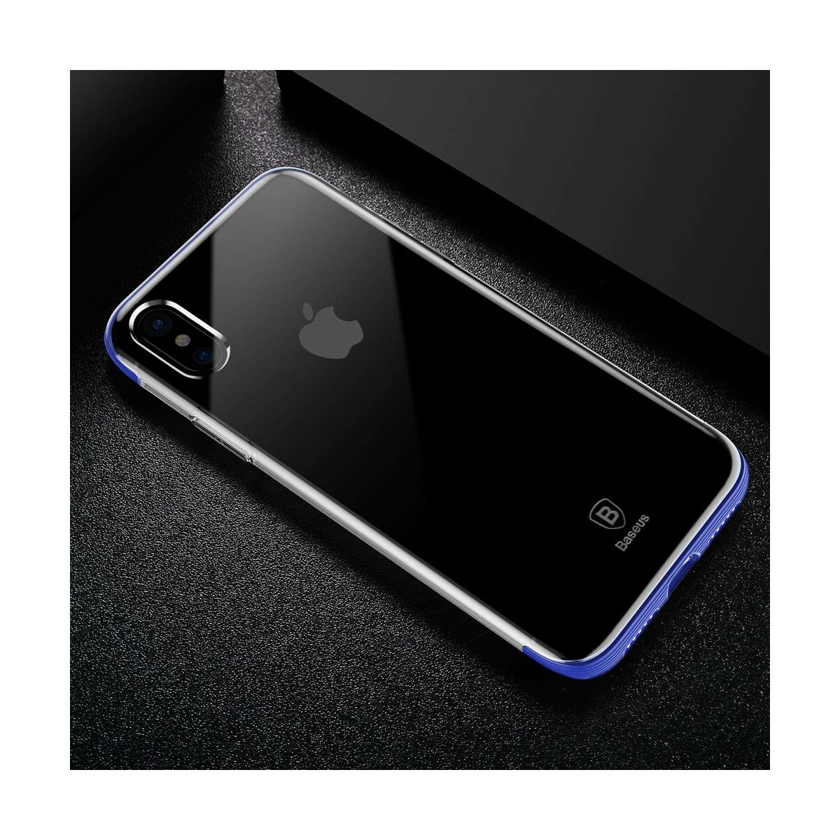 Kép 9/9 - Baseus iPhone X/XS tok, Armor, kék (WIAPIPHX-YJ03)