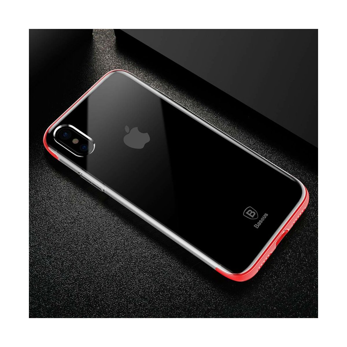Kép 9/9 - Baseus iPhone X/XS tok, Armor, piros (WIAPIPHX-YJ09)