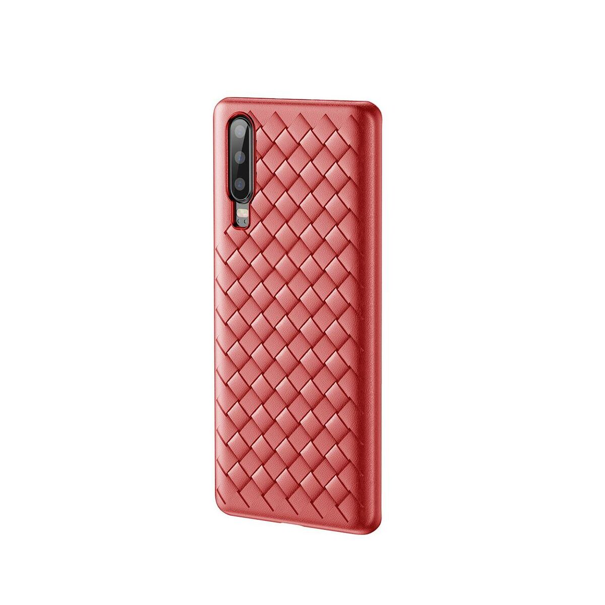 Kép 2/9 - Baseus Huawei P30 tok, Weaving, piros (WIHWP30-BV09)