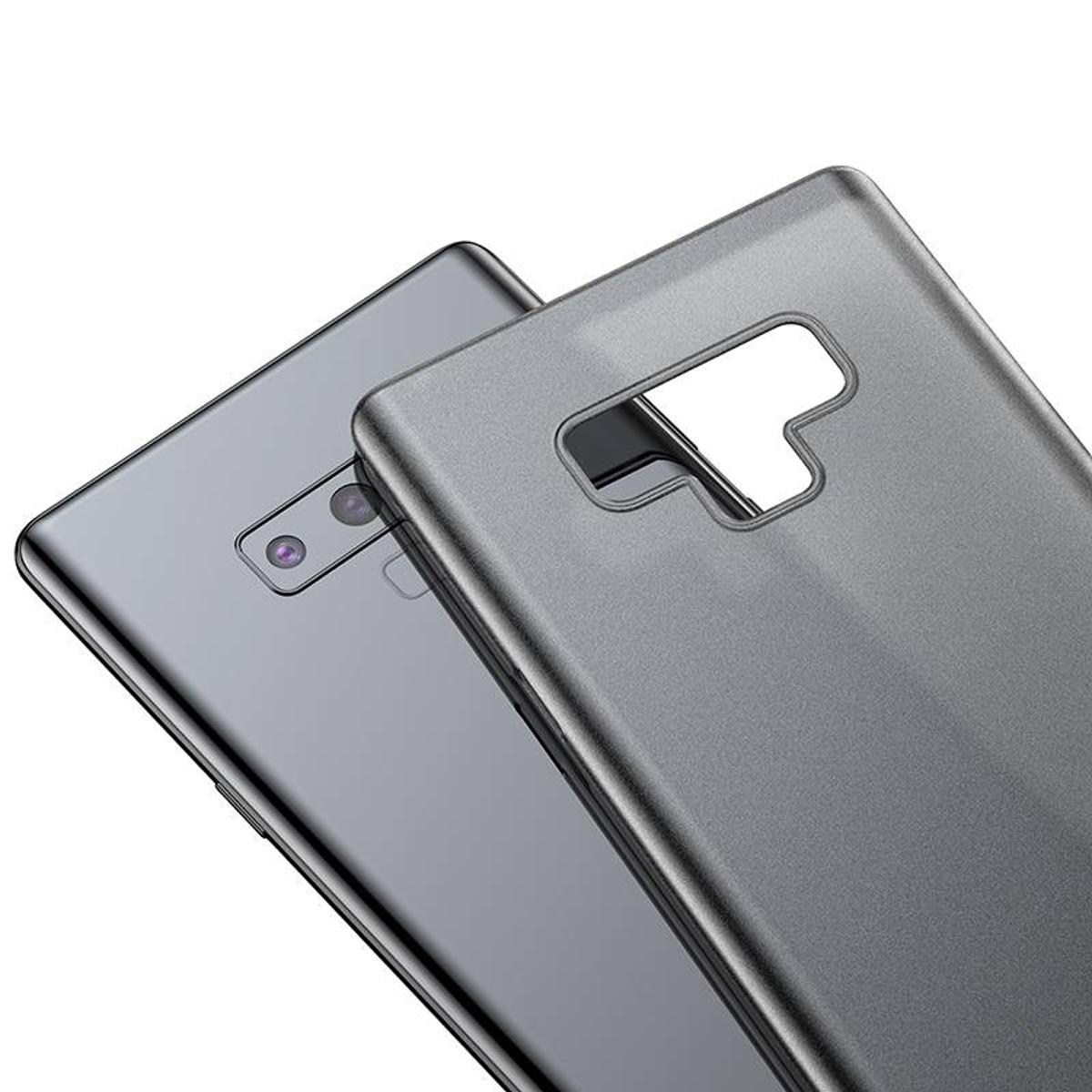 Kép 2/14 - Baseus Samsung Note 9 tok, Wing, átlátszó, fekete (WISANOTE9-E01)
