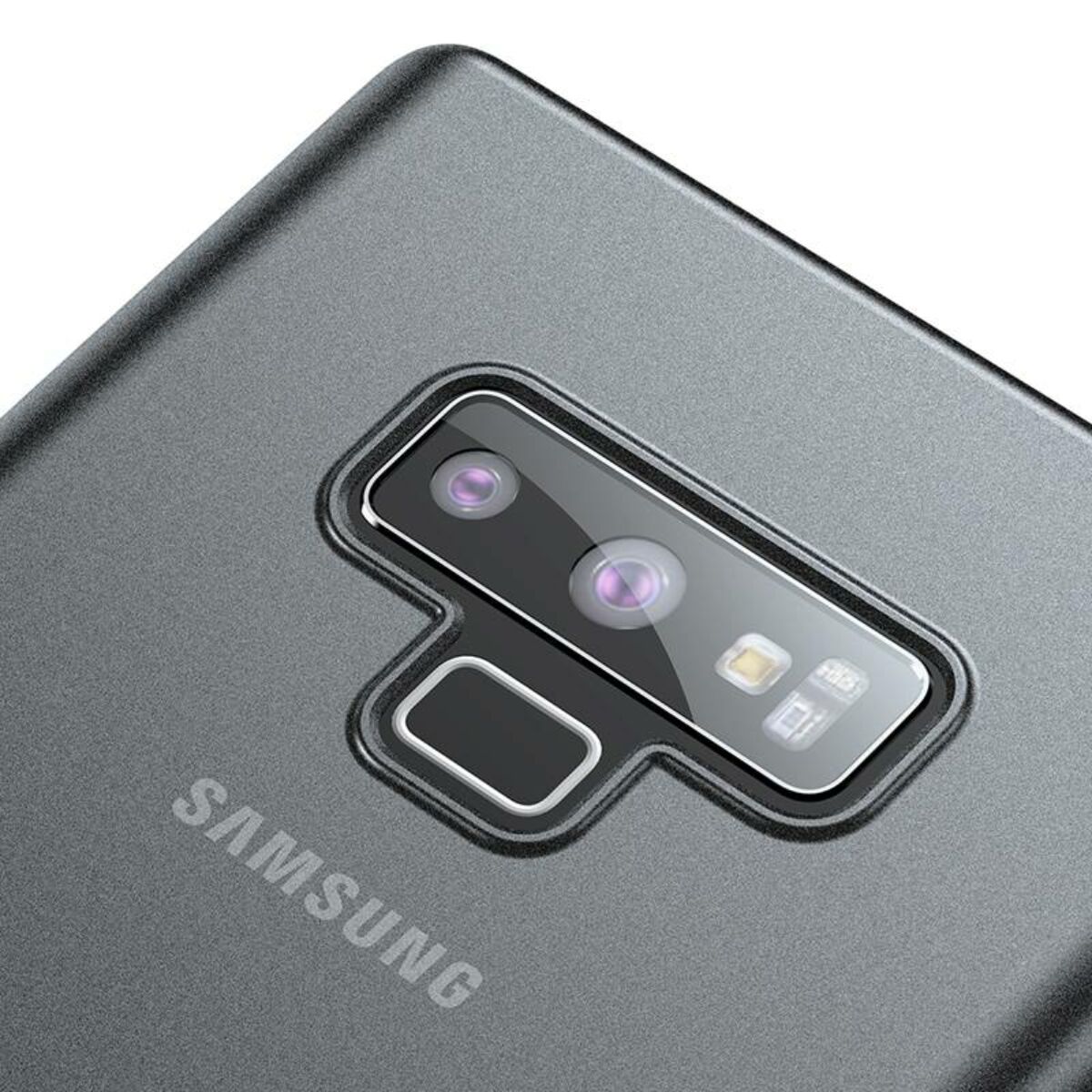 Baseus Samsung Note 9 tok, Wing, átlátszó, fekete (WISANOTE9-E01)