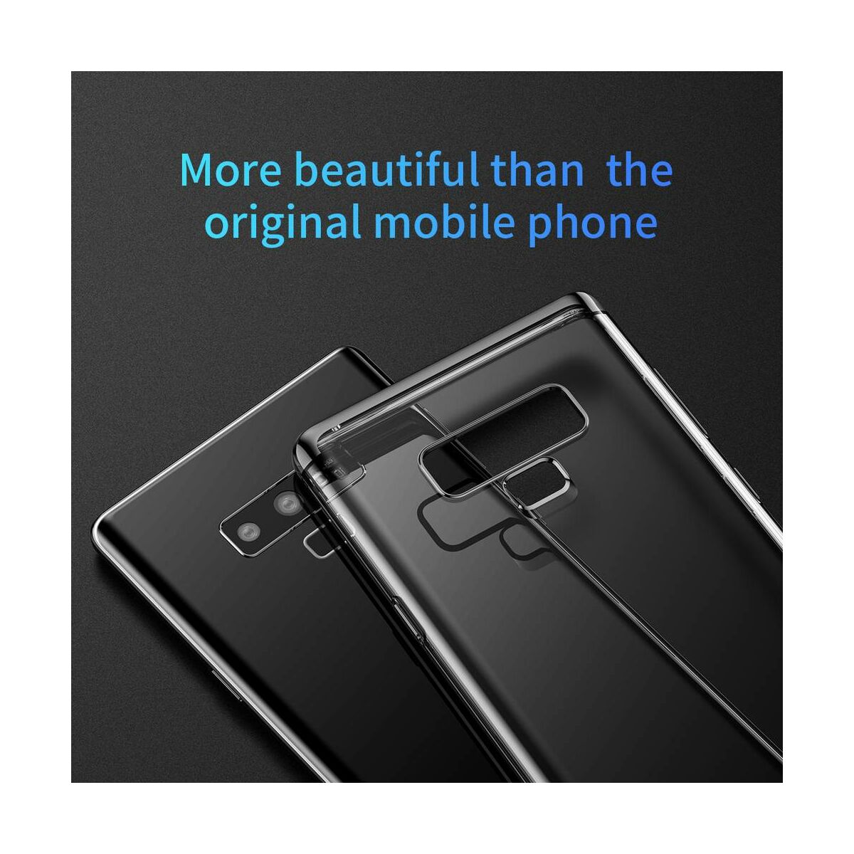 Kép 3/9 - Baseus Samsung Note 9 tok, Shining, fekete (WISANOTE9-MD01)