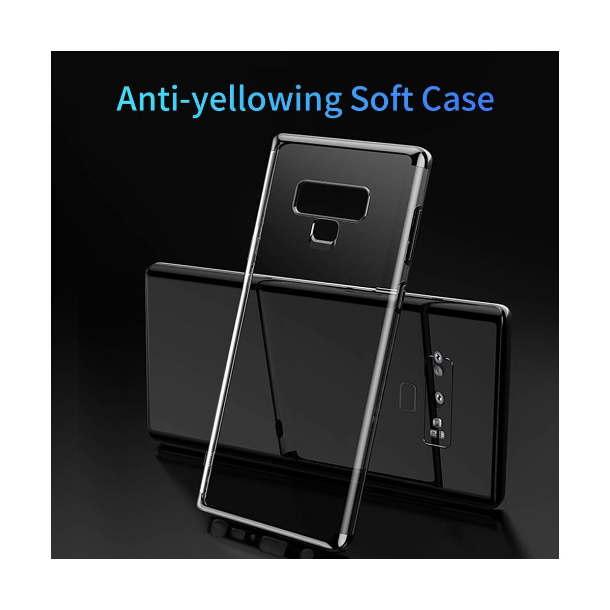 Kép 6/9 - Baseus Samsung Note 9 tok, Shining, fekete (WISANOTE9-MD01)