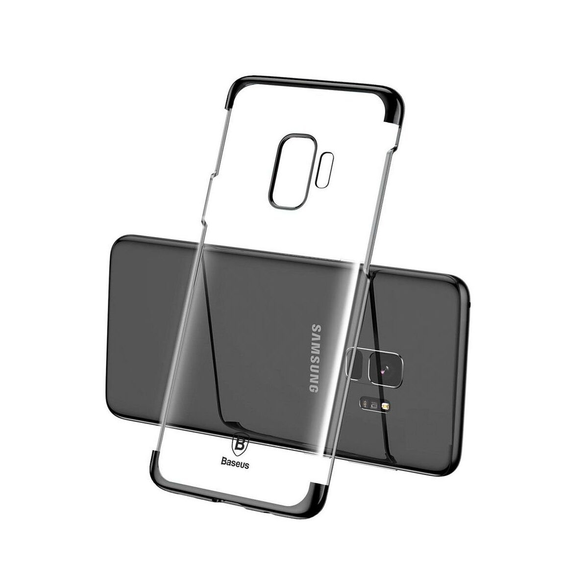 Kép 2/3 - Baseus Samsung S9 Plus tok, Glitter, fekete (WISAS9P-DW01)