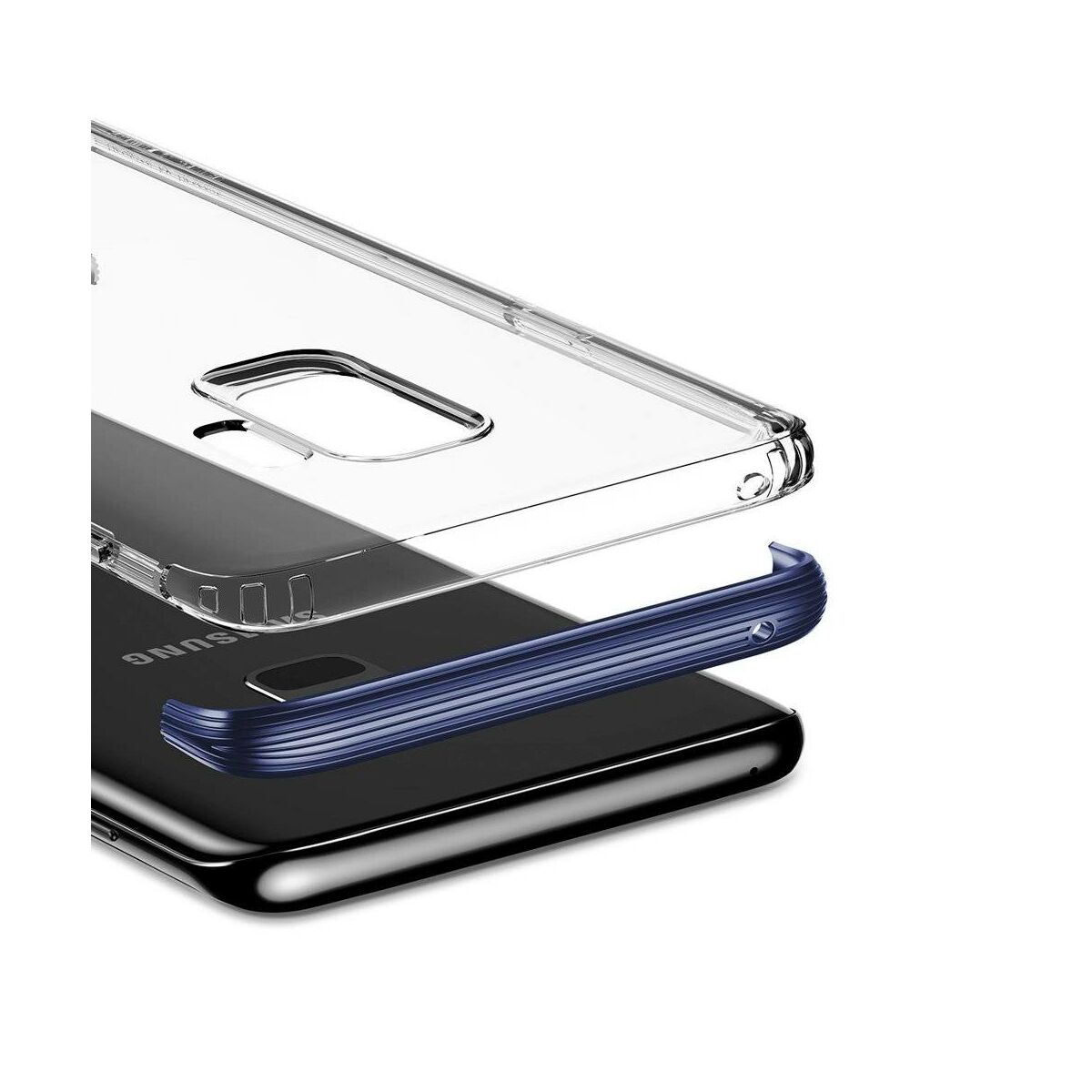Kép 7/9 - Baseus Samsung S9 Plus tok, Armor, kék (WISAS9P-YJ03)