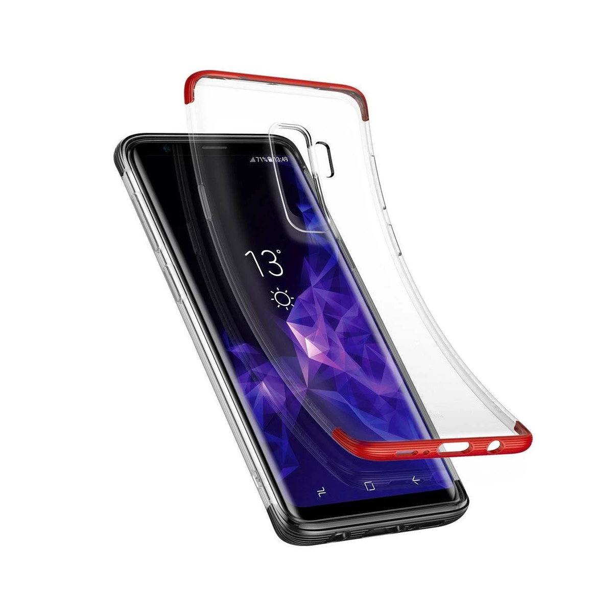 Kép 5/9 - Baseus Samsung S9 Plus tok, Armor, piros (WISAS9P-YJ09)