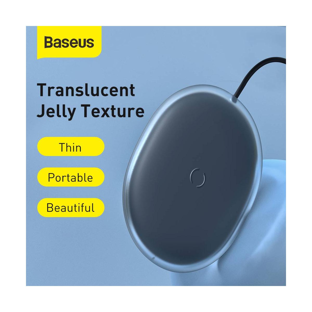 Kép 6/16 - Baseus vezeték nelküli töltő Jelly QC 3.0, 15W, fekete (WXGD-01)